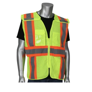 ANSI Type R Class 2 Expandable Two-Tone Mesh Breakaway Vest  #302-0590